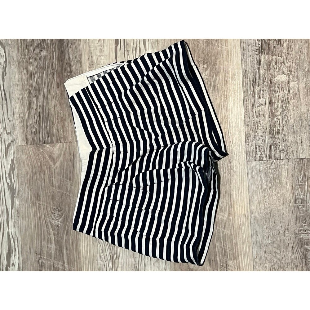 New J. Crew shorts size 00 women blue pleated chino zip shorts dress